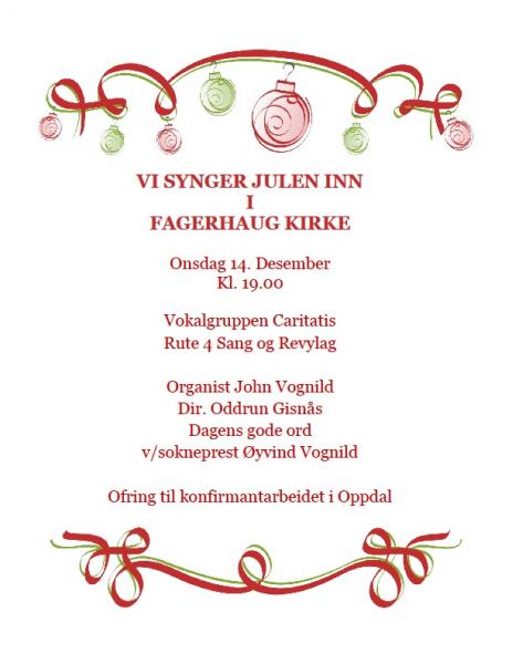 Konserter - Vi synger julen inn Fagerhaug-16